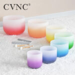 CVNC-6-12-Half-Color-Aria-Gradient-Design-7pcs-CDEFGAB-Note-Frosted-Quartz-Crystal-Singing-Bowl